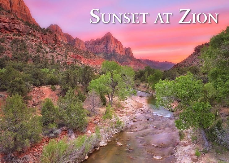 Sunset at Zion National Park