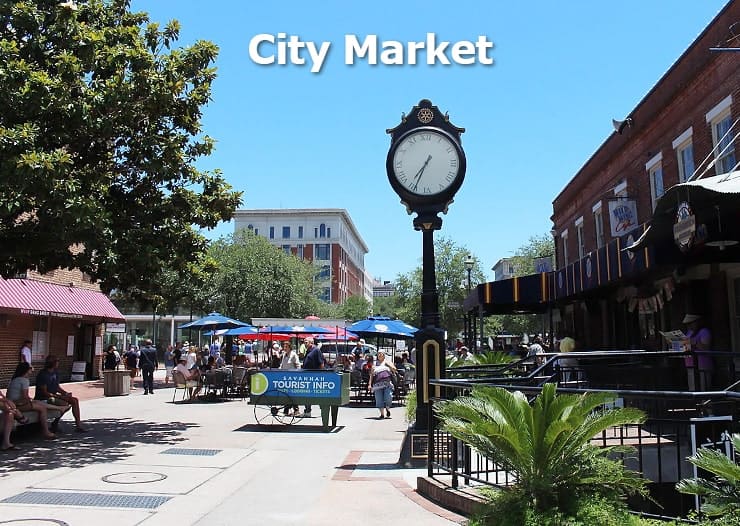 City Market in Savannah, GA