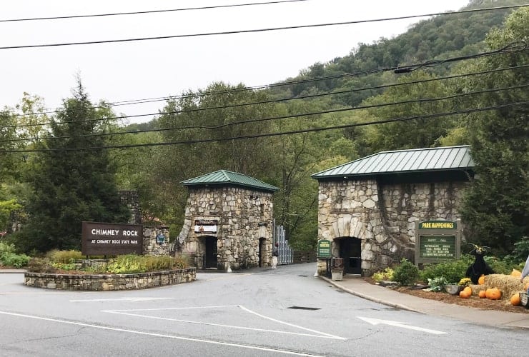 Chimney Rock Park Entrance