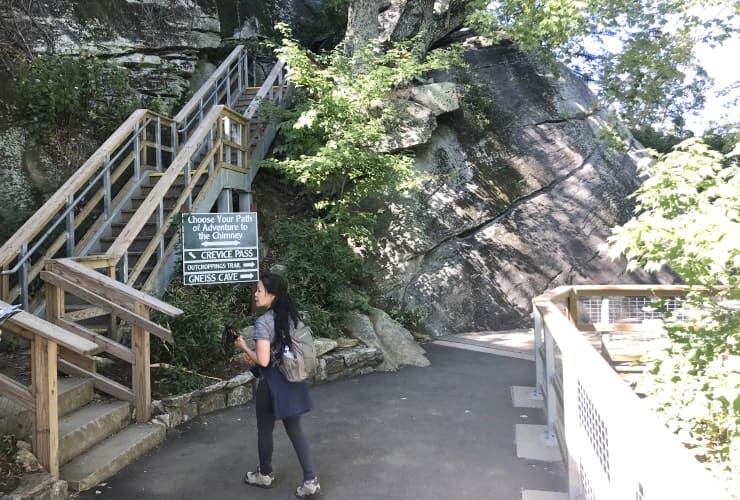 Chimney Rock Park - Crevice Pass Start