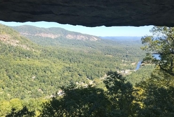 Chimney Rock Park - Grotto Rock View