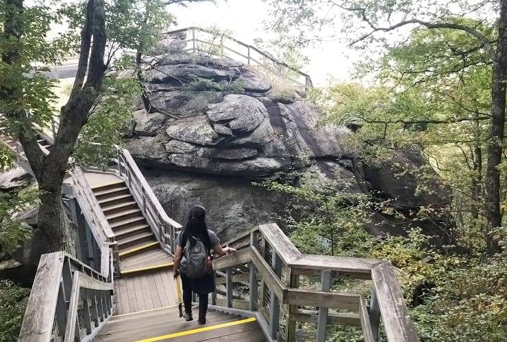 Chimney Rock Park - Pulpit Rock Stairs