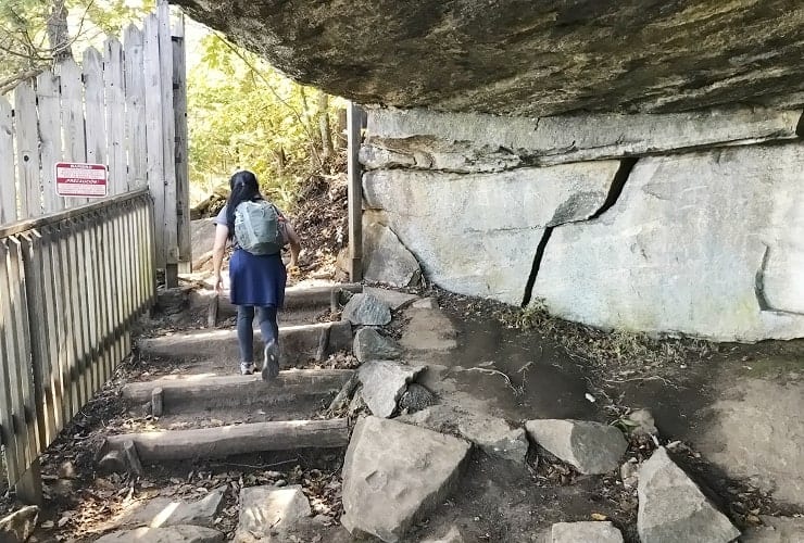 Chimney Rock Park - Exclamation Point Trail Underpass