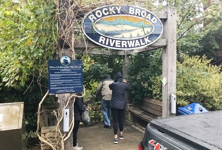 Chimney Rock Village - Rocky Broad Riverwalk Entrance