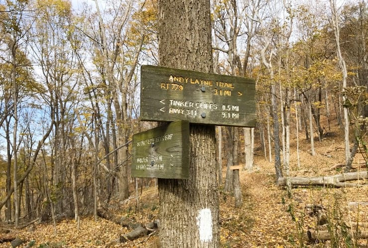 Tinker Cliffs - Scorched Earth Gap Sign