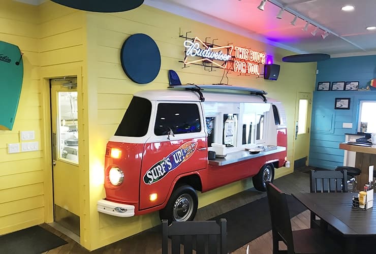 Crystal Coast NC - Surf’s Up Grill & Bar - Volkswagen Van
