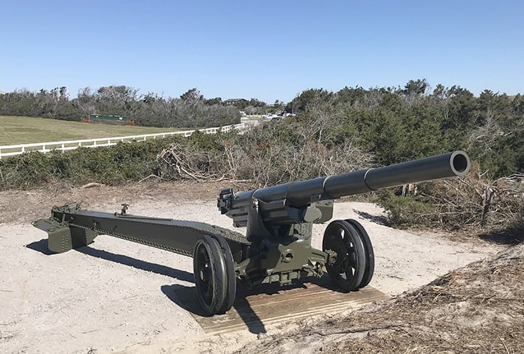 Crystal Coast NC - Fort Macon - WWII Gun