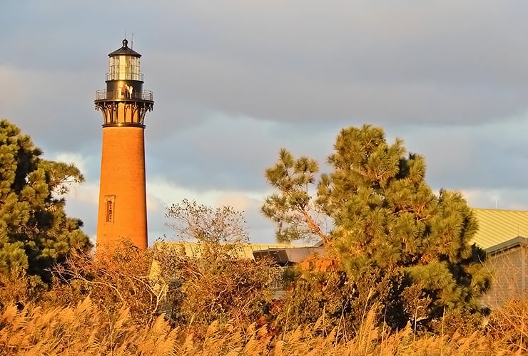Currituck Beach Lighthouse at Sunrise