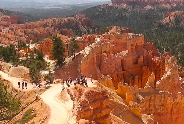 Bryce Canyon view of Navajo Trail from Sunset Point