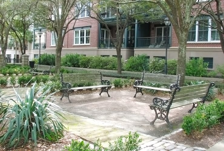Charleston Waterfront Park Benches