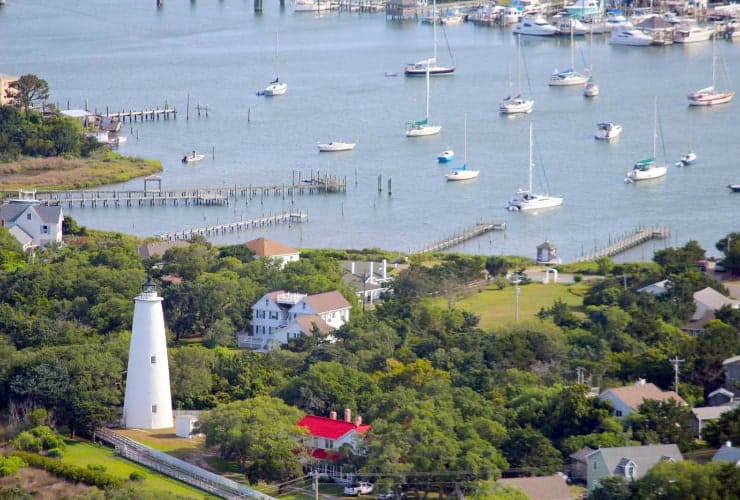 Ocracoke Island Lighthouse Overhead