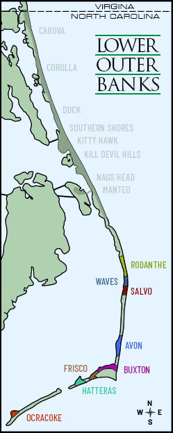 Lower Outer Banks Map