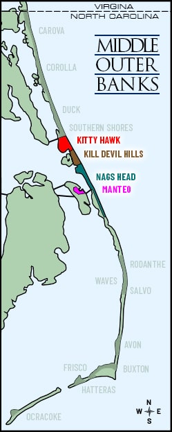 Middle Outer Banks Map