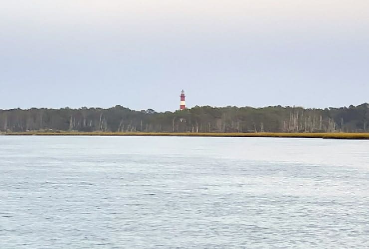 View of Assateague Lighthouse from Chincoteague Bay