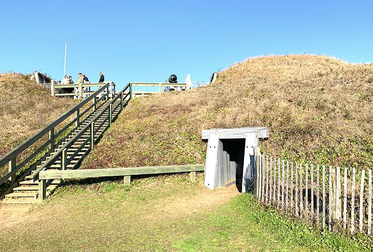 Earthworks at Fort Fisher