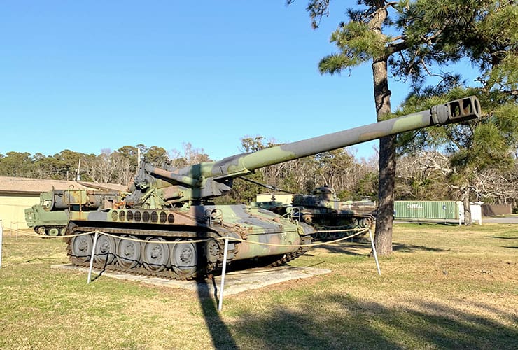 Tank at the North Carolina Military History Museum in Kure Beach
