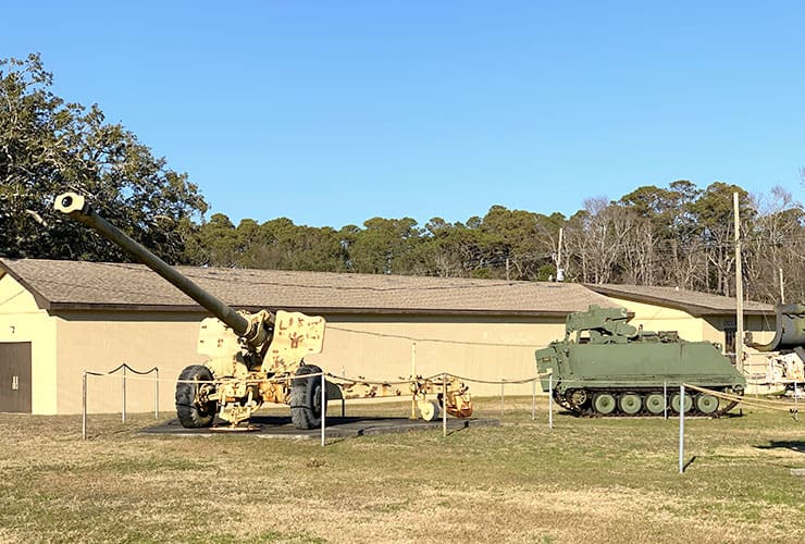 Artillery at Military Museum in Kure Beach