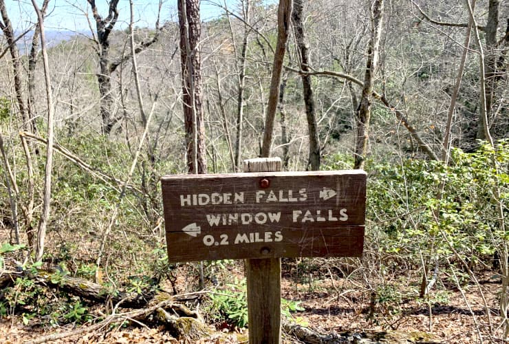 Hidden Falls Sign