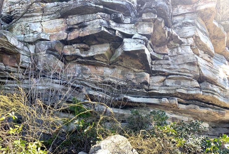 Pilor Mountain Layered Rocks of Big Pinnacle