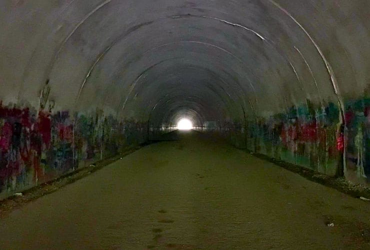 Inside the Road to Nowhere Tunnel