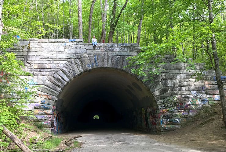 The Back of the Road to Nowhere Tunnel