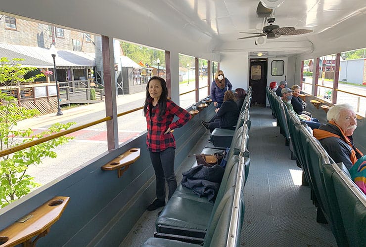 Great Smoky Mountains Railroad Open Air Gondola Interior