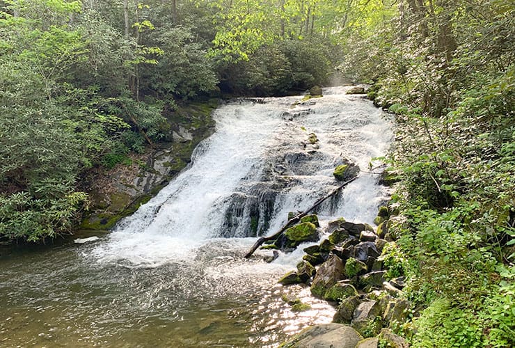 View of Indian Creek Falls From the Island