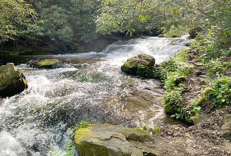 Higher View of Indian Creek Falls
