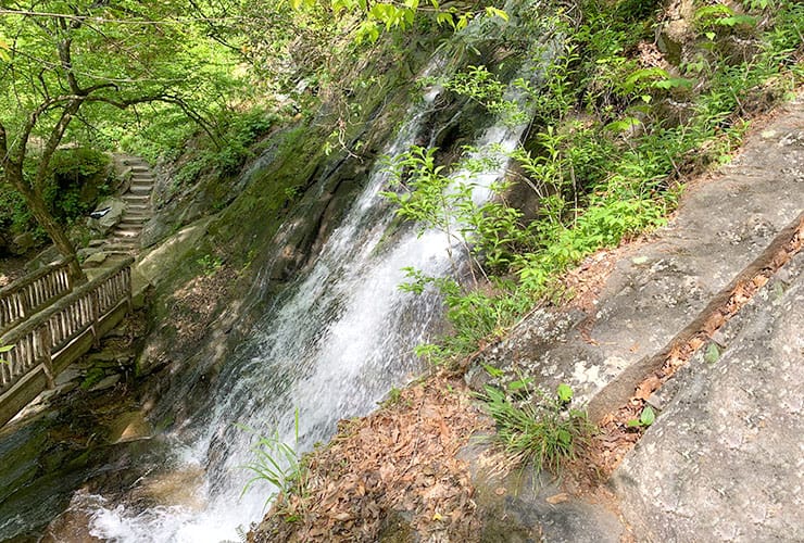 Side View of the Juney Whank Falls