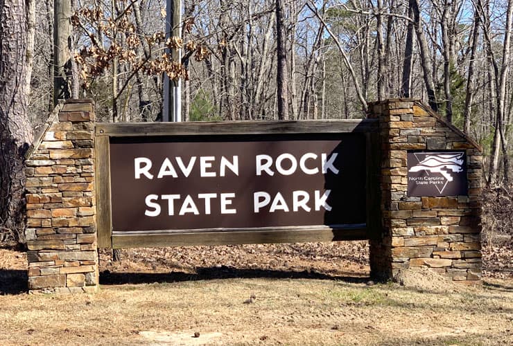 Raven Rock State Park Entrance
