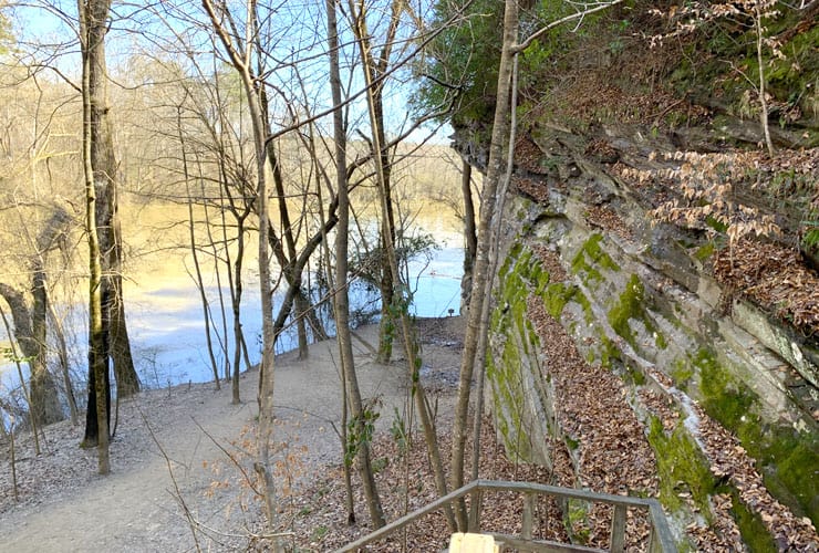 North Facing Raven Rock with Cape Fear River