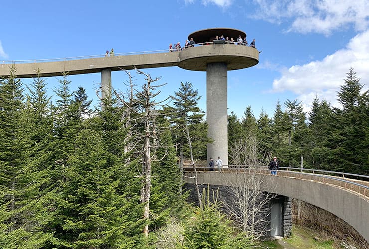 clingmans dome lookout tower