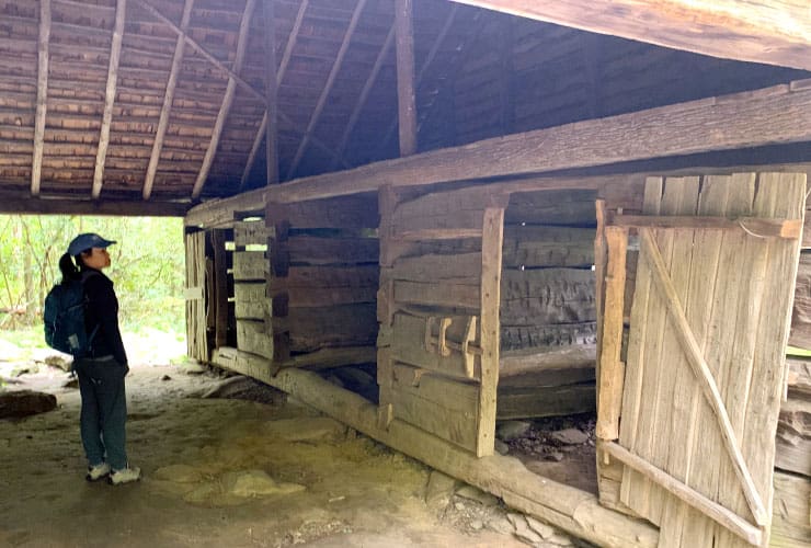 Inside of Barn at the Noah “Bud” Ogle Place