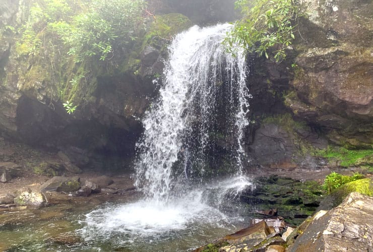 Great Smoky Mountains Waterfalls Grotto Falls
