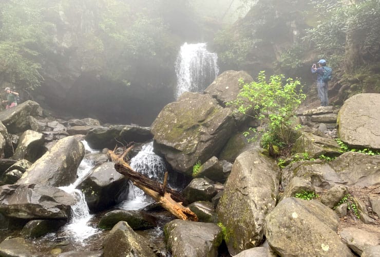 Great Smoky Mountains Waterfalls Grotto Falls Cascades