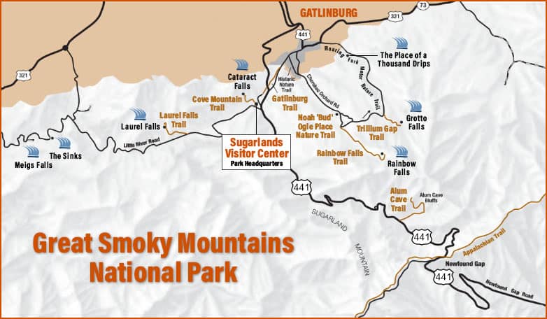 Smoky Mountains National Park Map