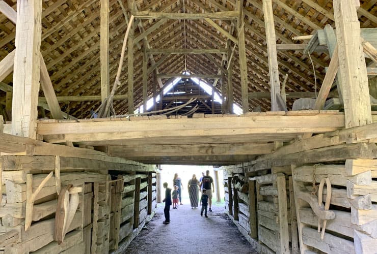 Barn Hay Loft at the Mountain Farm Museum