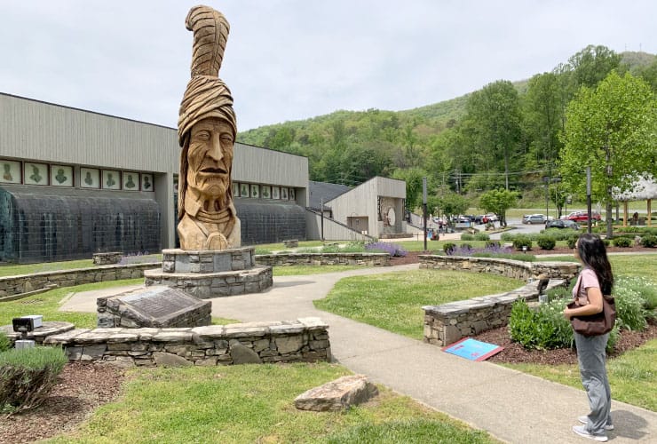 Museum of the Cherokee Sequoyah Sculpture