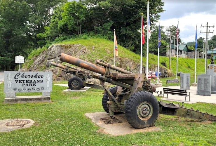 Cherokee Veterans Park Artillery