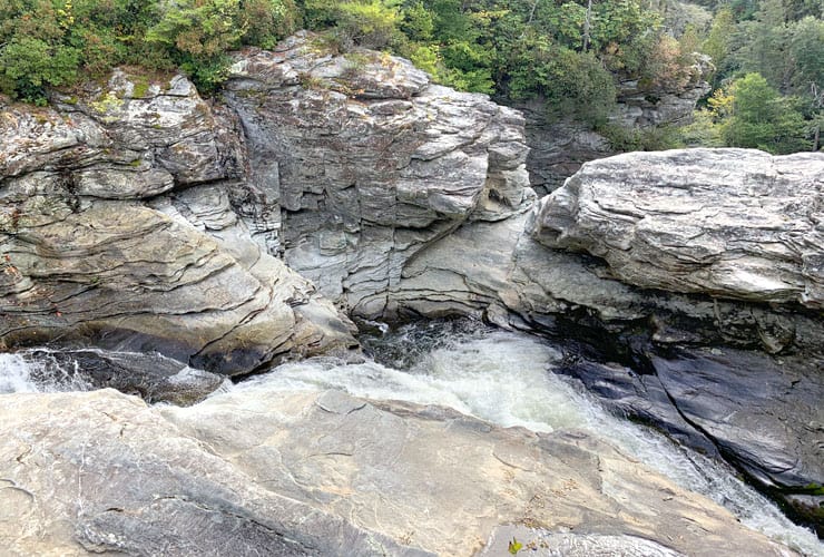 Upper Linville Falls Rocks Rapids