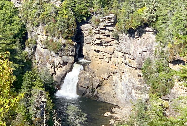 Erwins View Linville Falls Closeup