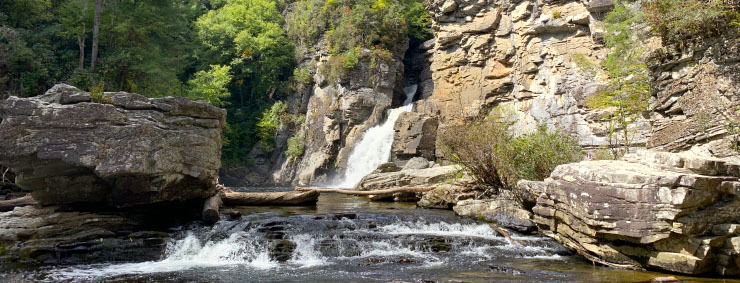 Linville Falls Plunge Basin View