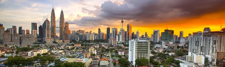 Kuala Lumpur Dusk Skyline