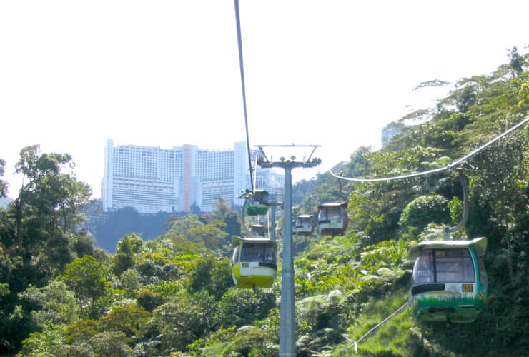 Cable Car to Malaysia Genting Highlands