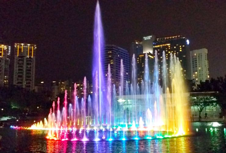 Malaysia KLCC Park Nightly Water Show