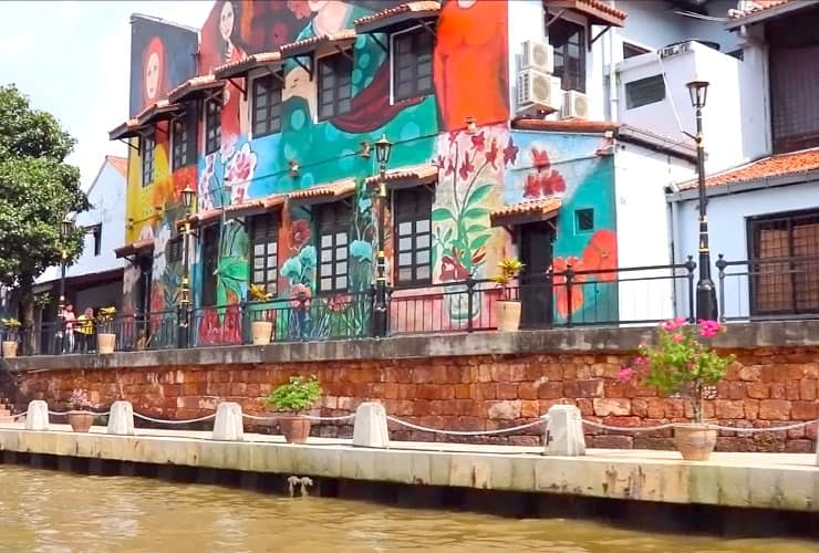Malacca River Wall Murals in Malaysia
