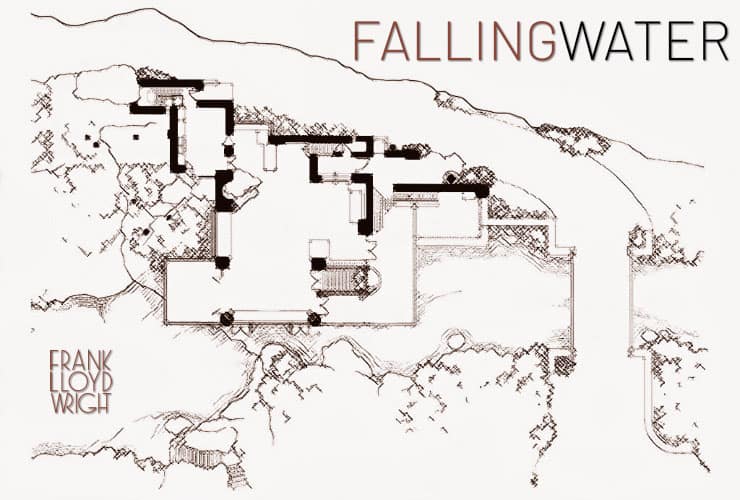 Fallingwater Main Level Plans