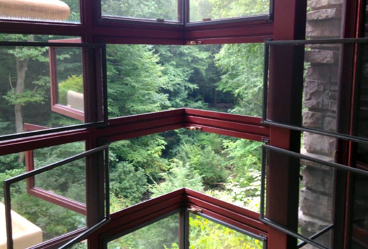 Frank Lloyd Wright Open Window Frames