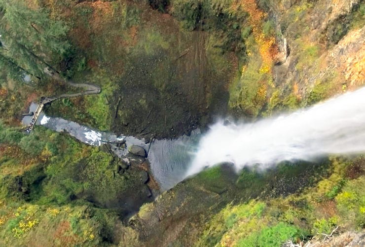 Multnomah Falls from Above