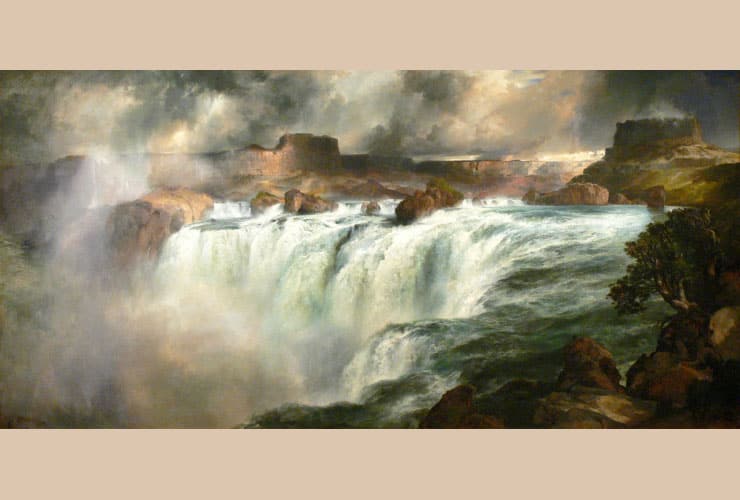 Shoshone Falls on the Snake River by Thomas Moran, c. 1900